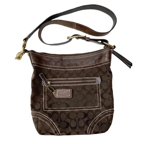 Coach | Bags | Coach Monogram Chocolate Brown Signature